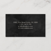 Abstrakte Wasserfarbenbaum Violet Lila Visitenkarte (Rückseite)