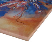 Abstrakte Wasserfarbenblende Schneidebrett (Ecke)