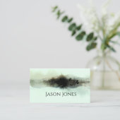 abstrakte Wasserfarbengebirgslandschaft Künstleris Visitenkarte (Stehend Vorderseite)