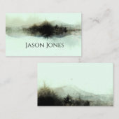 abstrakte Wasserfarbengebirgslandschaft Künstleris Visitenkarte (Vorne/Hinten)
