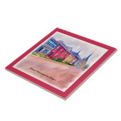 Abstrakte Wasserfarbengewässer Fliese (Seite)