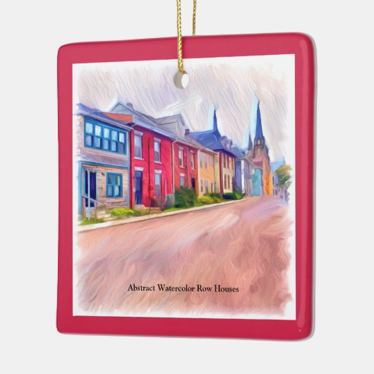 Abstrakte Wasserfarbengewässer Keramikornament (Links)