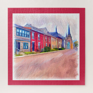 Abstrakte Wasserfarbengewässer Puzzle