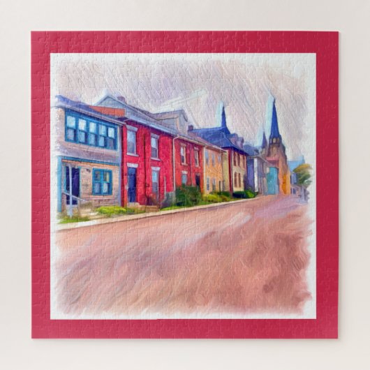 Abstrakte Wasserfarbengewässer Puzzle (Vertikal)