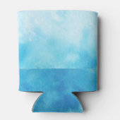 Abstrakte Wasserfarbenhintergründe: blau Dosenkühler (Rückseite)