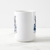 Abstrakte Wasserfarbenkatzen Kaffeebücher Kaffeetasse (Mittel)
