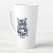 Abstrakte Wasserfarbenkatzen Kaffeebücher Milchtasse (Linke Ecke)