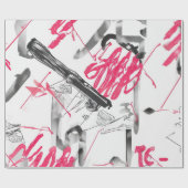 Abstrakte Wasserfarbenkollage Geschenkpapier (Flach)