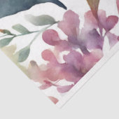 Abstrakte Wasserfarbenkollage mit Blätter Seidenpapier (Ausschnitt)