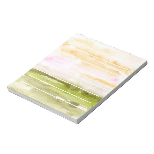 Abstrakte Wasserfarbenlandschaft Notizblock (Rotiert)