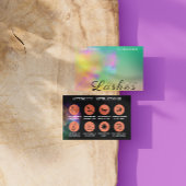 Abstrakte Wasserfarbenleuchte nach Vorsorgeanleitu Visitenkarte