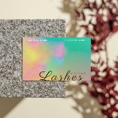 Abstrakte Wasserfarbenleuchte nach Vorsorgeanleitu Visitenkarte