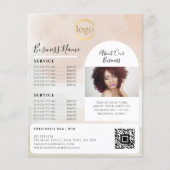 Abstrakte Wasserfarbenmalerei für Frauen Flyer (Vorne)