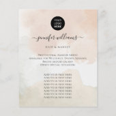 Abstrakte Wasserfarbenmalerei für Frauen Flyer (Hinten)