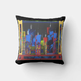 Abstrakte Wasserfarbenmuster Kissen Kissen