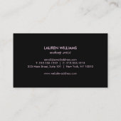 Abstrakte Wasserfarbenpinsel - Visitenkarte (Rückseite)