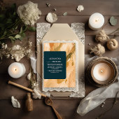 Abstrakte Wasserfarbenpracht Einladung