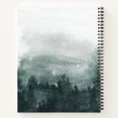 Abstrakte Wasserfarbenwälder Landschaft Personalis Notizblock (Rückseite)