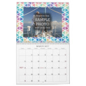 Abstrakte Wasserfarbgeometrie: ein Foto pro Monat Kalender (Mär 2027)