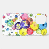 Abstrakte Wasserfarbkreise Case-Mate iPhone Hülle (Rückseite (Horizontal))
