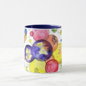 Abstrakte Wasserfarbkreise Tasse (Zentrum)
