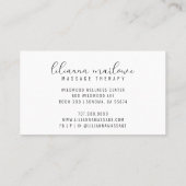 Abstrakte Wasserfarbmassagetherapie - Visitenkarte (Rückseite)