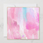 Abstrakte WasserfarbWaves Marbella Bat Mitzvah Einladung (Rückseite)