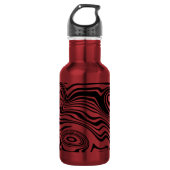 Abstrakte Wasserflasche aus Edelstahl (Vorderseite)