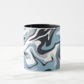 Abstrakte Wasserkunst mit schwindelerregenden Blau Tasse (Zentrum)