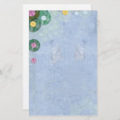 abstrakte Wasserlilienpapier Briefpapier (Vorne/Hinten)