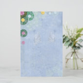 abstrakte Wasserlilienpapier Briefpapier (Stehend Vorderseite)