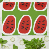 Abstrakte Wassermelonen Küchentuch (Gefaltet)