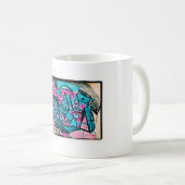 abstrakte Wassernahne Kaffeetasse (VorderseiteRechts)