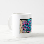 abstrakte Wassernahne Kaffeetasse (Vorderseite Links)