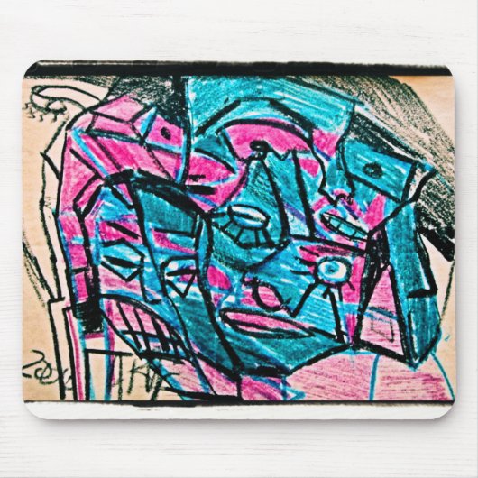 abstrakte Wassernahne Mousepad (Vorne)