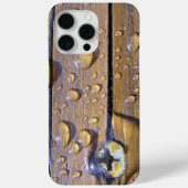 Abstrakte Wasserperlen aus festem Holz Nah-Up-Foto Case-Mate iPhone Hülle (Rückseite)