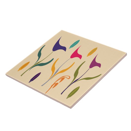 Abstrakte Wasserpfeife Fliese (Seite)