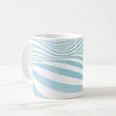 Abstrakte Wasserstruktur aus handbemaltem Wasser Kaffeetasse (Vorderseite Links)