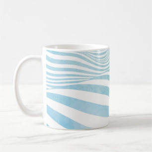 Abstrakte Wasserstruktur aus handbemaltem Wasser Kaffeetasse