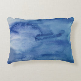 Abstrakte Wassertextur Blue Beach Accent Kissen