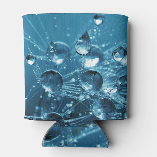 Abstrakte Wassertropfen Dosenkühler (Rückseite)