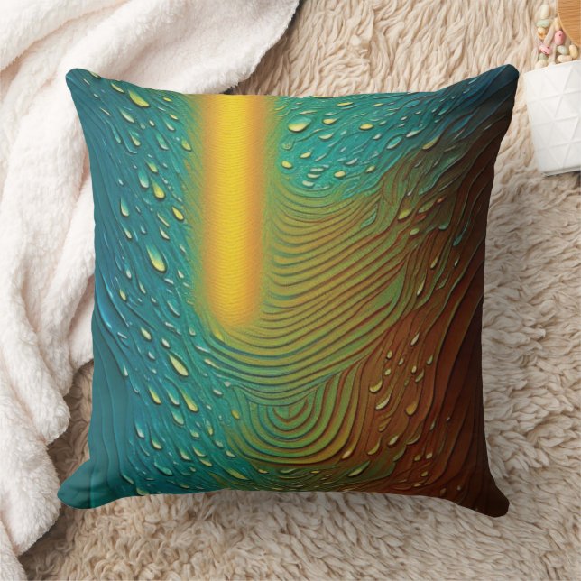 Abstrakte Wassertropfen Kissen (Decke)