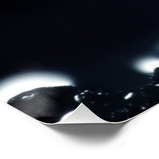 Abstrakte Wassertropfen Poster (Ecke)