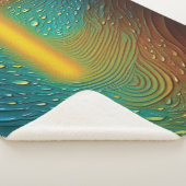 Abstrakte Wassertropfen Sherpa-Blanket Sherpadecke (3/4)
