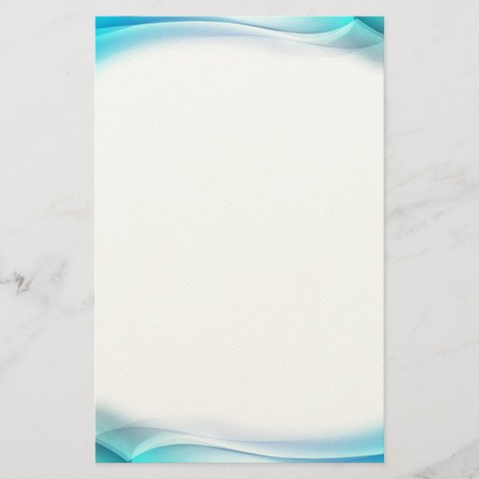 Abstrakte Wasserwaves Stationary Briefpapier (Vorderseite)