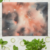 Abstrakte Watercolor Celestial Symphonie Geschirrtuch (Gefaltet)