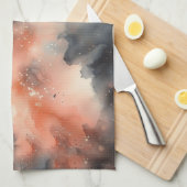 Abstrakte Watercolor Celestial Symphonie Geschirrtuch (Viertel Falte)