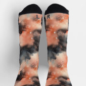 Abstrakte Watercolor Celestial Symphonie Socken (Oben)