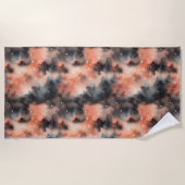 Abstrakte Watercolor Celestial Symphonie Strandtuch (Vorderseite)