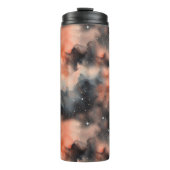 Abstrakte Watercolor Celestial Symphonie Thermosbecher (Vorderseite)